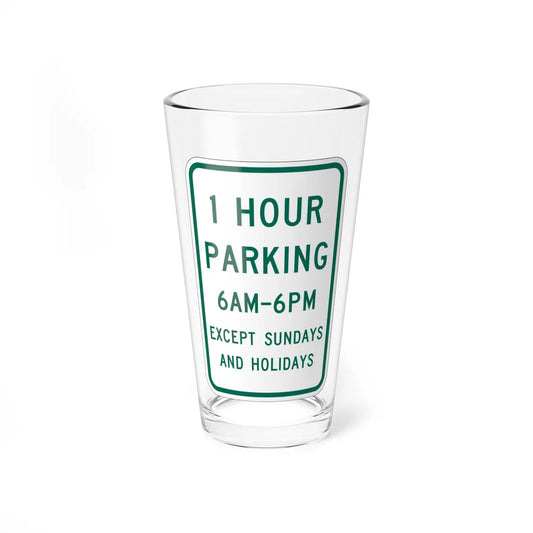 MUTCD-MI R7-11 (Michigan) (Road Sign) Pint Glass 16oz 16oz - Go Mug Yourself
