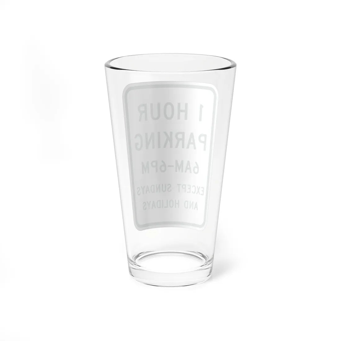 MUTCD-MI R7-11 (Michigan) (Road Sign) Pint Glass 16oz - Go Mug Yourself