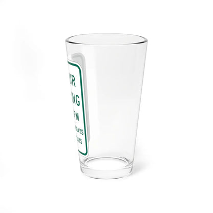 MUTCD-MI R7-11 (Michigan) (Road Sign) Pint Glass 16oz - Go Mug Yourself
