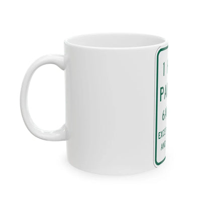 MUTCD-MI R7-11 (Michigan) (Road Sign) White Coffee Mug - Go Mug Yourself