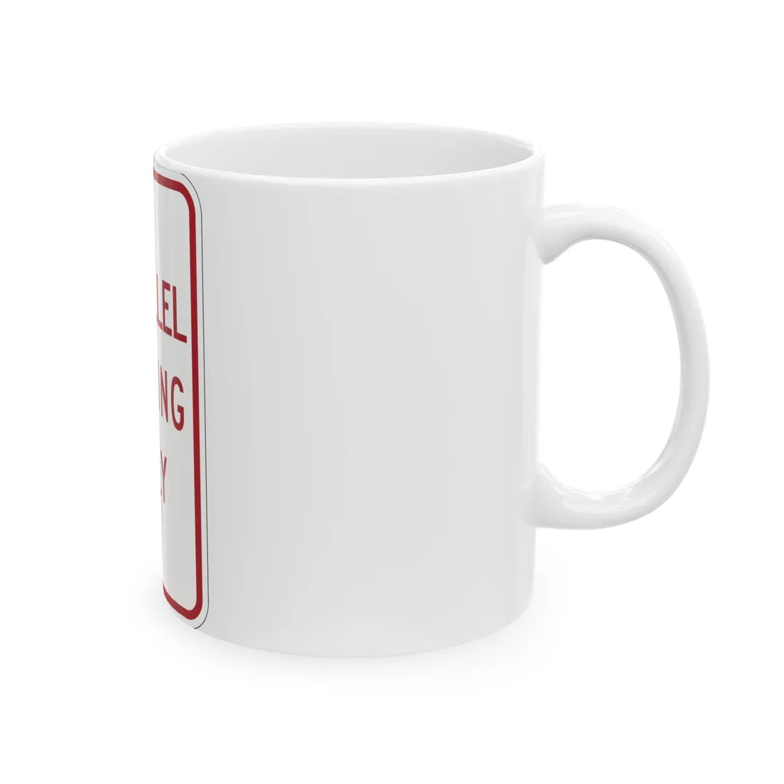 MUTCD-MI R7-12 (Michigan) (Road Sign) White Coffee Mug - Go Mug Yourself