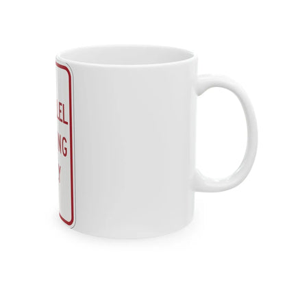 MUTCD-MI R7-12 (Michigan) (Road Sign) White Coffee Mug - Go Mug Yourself
