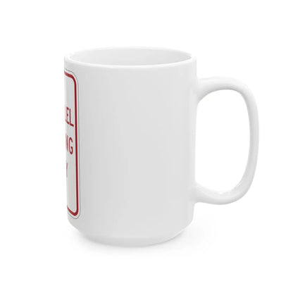 MUTCD-MI R7-12 (Michigan) (Road Sign) White Coffee Mug - Go Mug Yourself