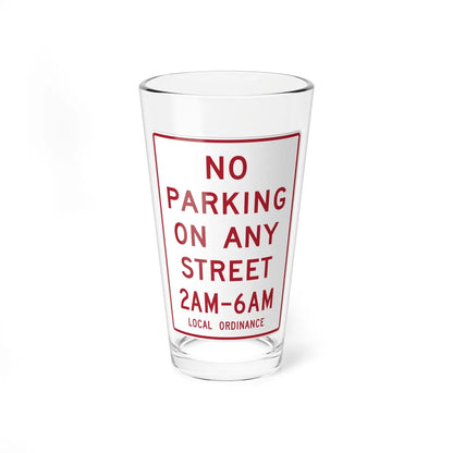 MUTCD-MI R7-13 (Michigan) (Road Sign) Pint Glass 16oz 16oz - Go Mug Yourself