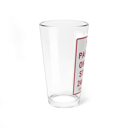 MUTCD-MI R7-13 (Michigan) (Road Sign) Pint Glass 16oz - Go Mug Yourself
