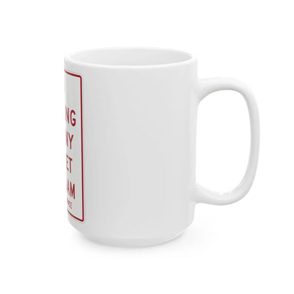MUTCD-MI R7-13 (Michigan) (Road Sign) White Coffee Mug - Go Mug Yourself