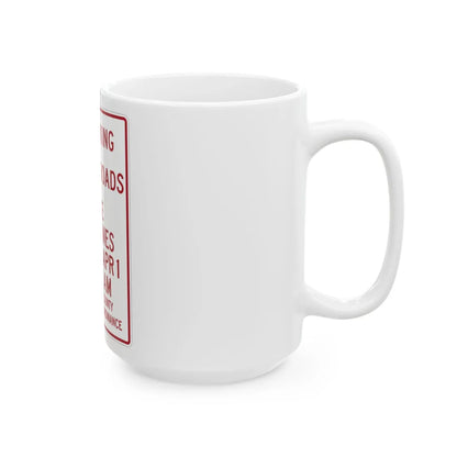 MUTCD-MI R7-13a (Michigan) (Road Sign) White Coffee Mug - Go Mug Yourself