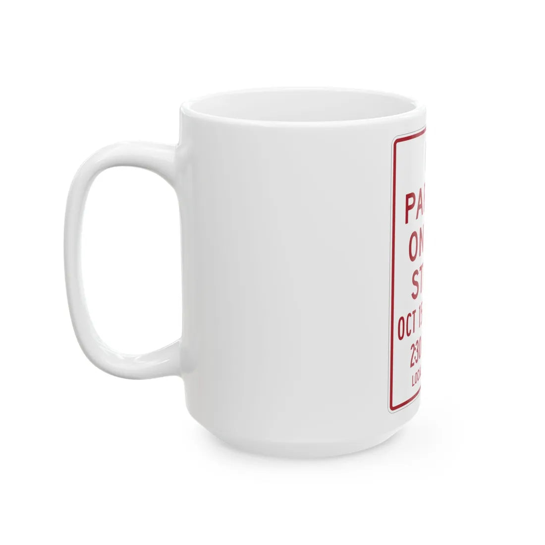 MUTCD-MI R7-13b (Michigan) (Road Sign) White Coffee Mug - Go Mug Yourself