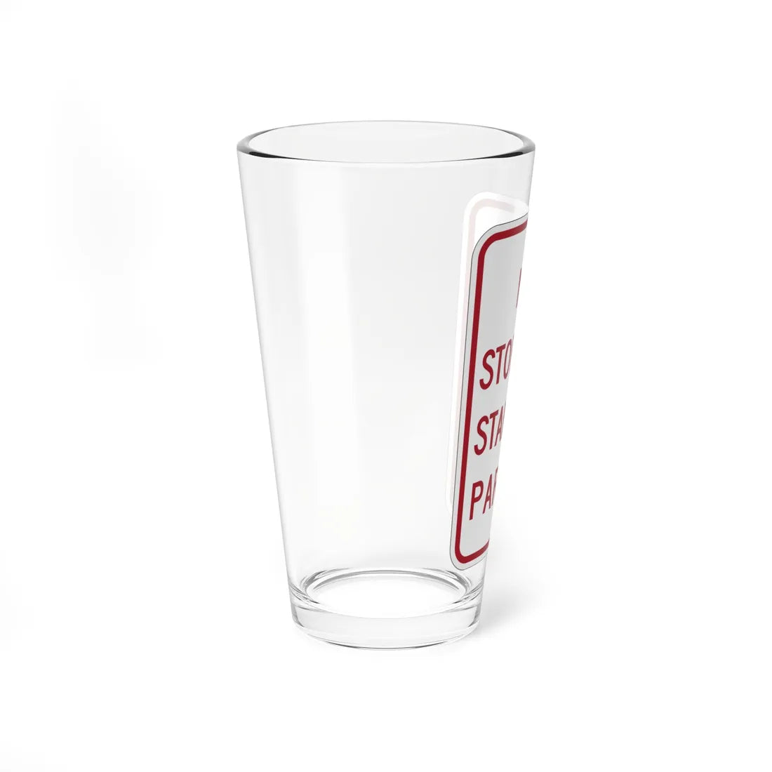 MUTCD-MI R7-14 (Michigan) (Road Sign) Pint Glass 16oz - Go Mug Yourself