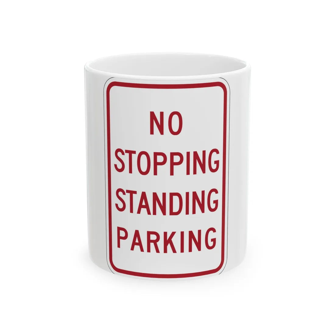 MUTCD-MI R7-14 (Michigan) (Road Sign) White Coffee Mug 11oz - Go Mug Yourself