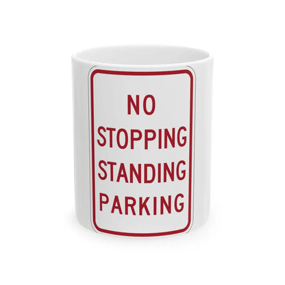MUTCD-MI R7-14 (Michigan) (Road Sign) White Coffee Mug 11oz - Go Mug Yourself