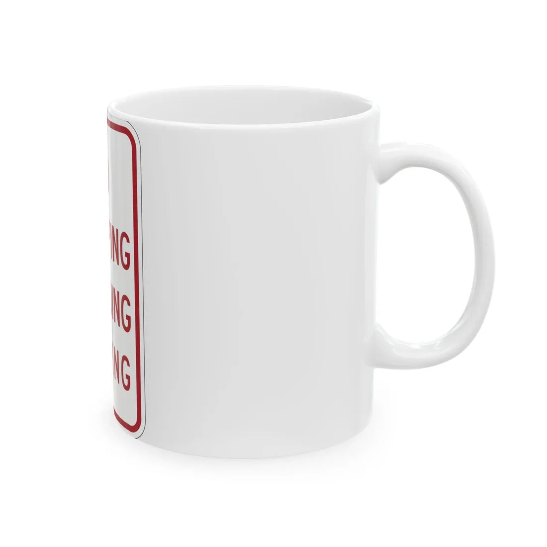 MUTCD-MI R7-14 (Michigan) (Road Sign) White Coffee Mug - Go Mug Yourself
