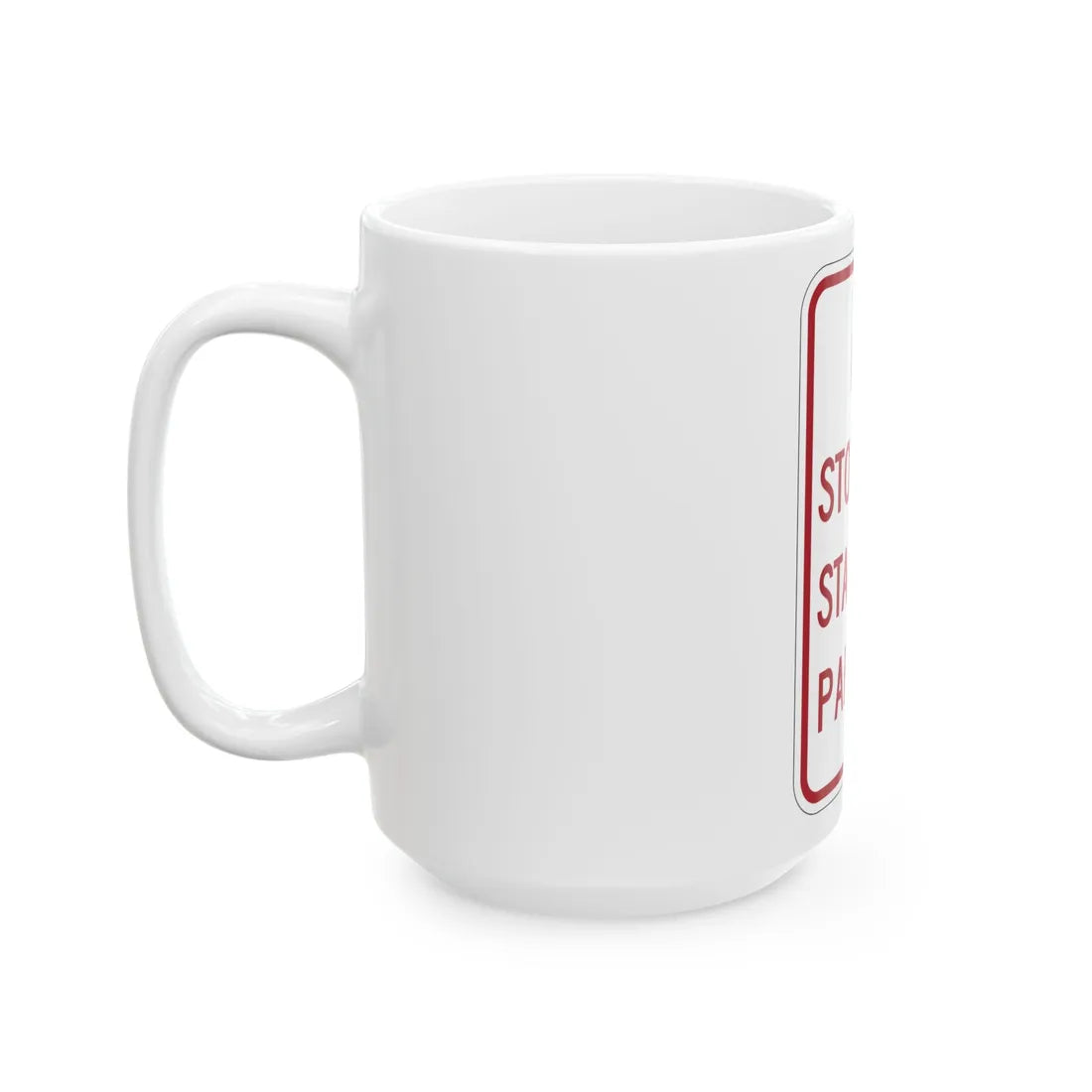 MUTCD-MI R7-14 (Michigan) (Road Sign) White Coffee Mug - Go Mug Yourself