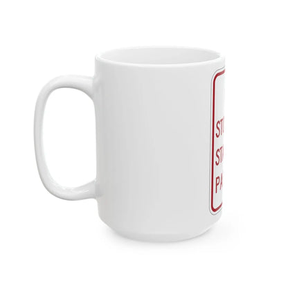 MUTCD-MI R7-14 (Michigan) (Road Sign) White Coffee Mug - Go Mug Yourself