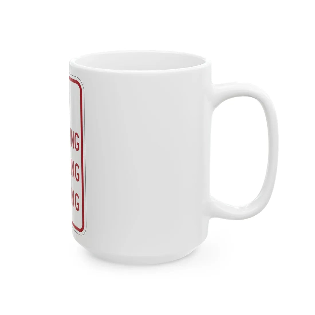 MUTCD-MI R7-14 (Michigan) (Road Sign) White Coffee Mug - Go Mug Yourself