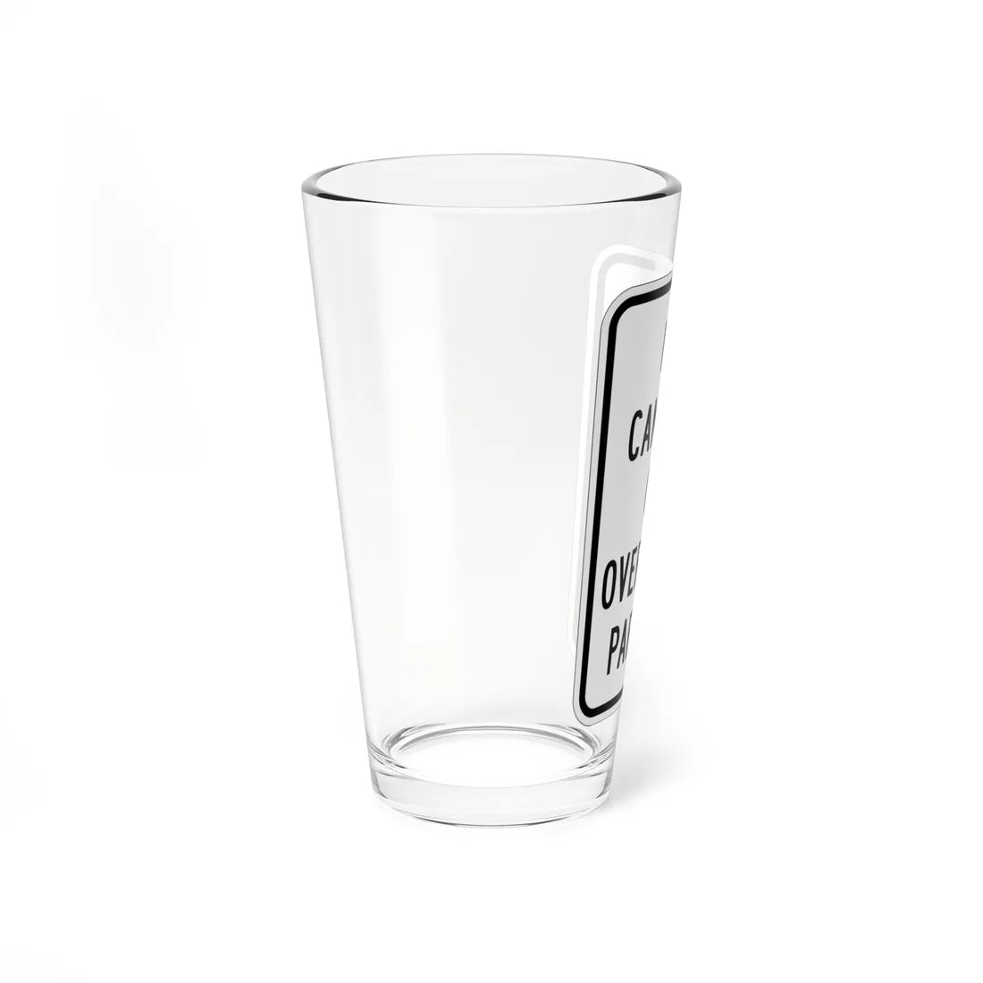 MUTCD-MI R7-15 (Michigan) (Road Sign) Pint Glass 16oz - Go Mug Yourself