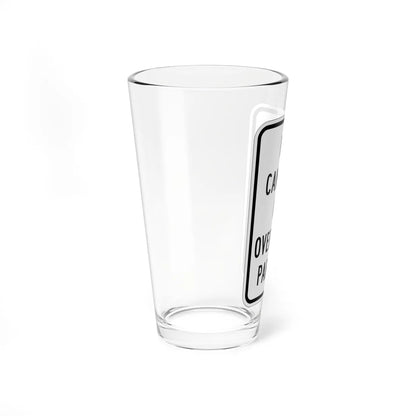 MUTCD-MI R7-15 (Michigan) (Road Sign) Pint Glass 16oz - Go Mug Yourself
