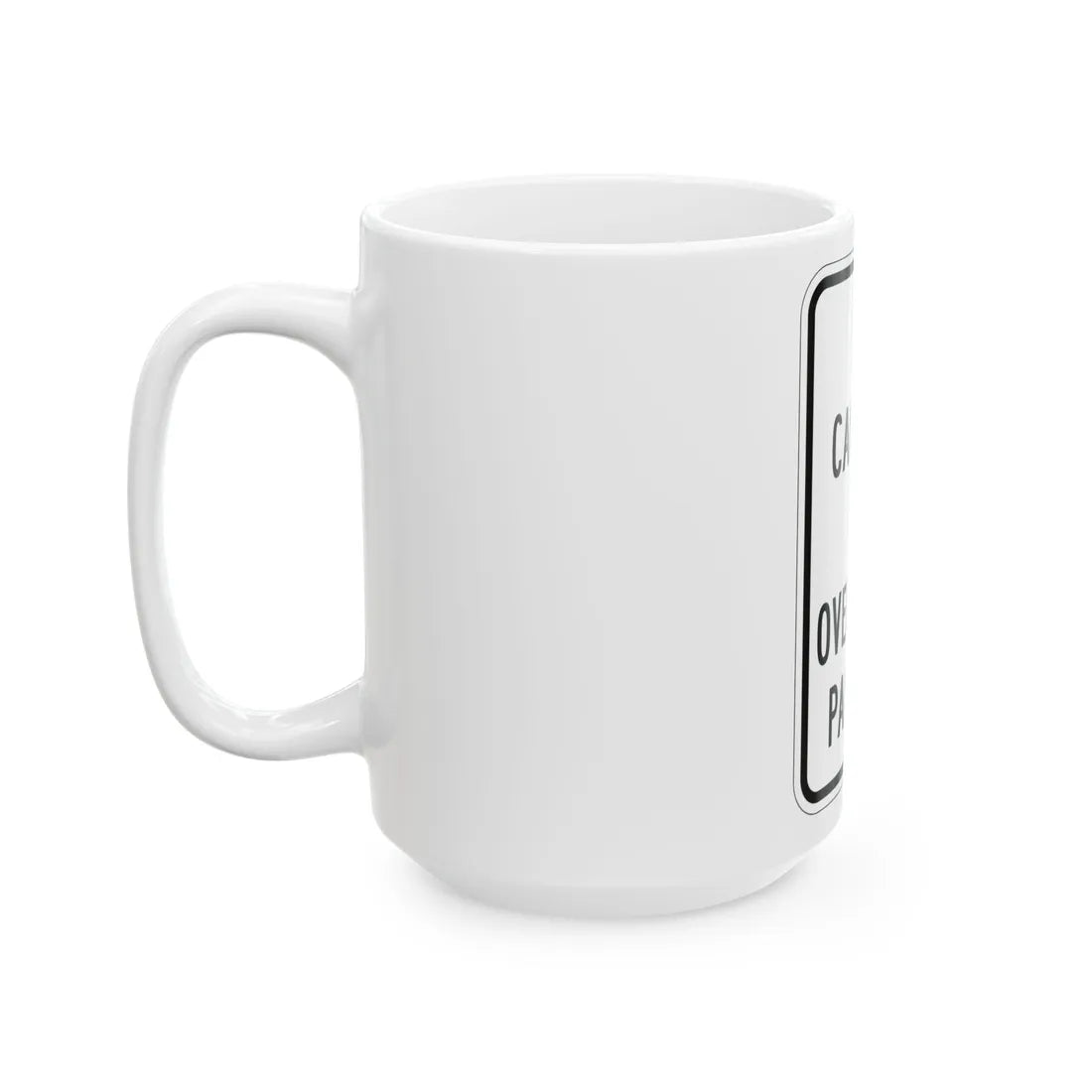 MUTCD-MI R7-15 (Michigan) (Road Sign) White Coffee Mug - Go Mug Yourself