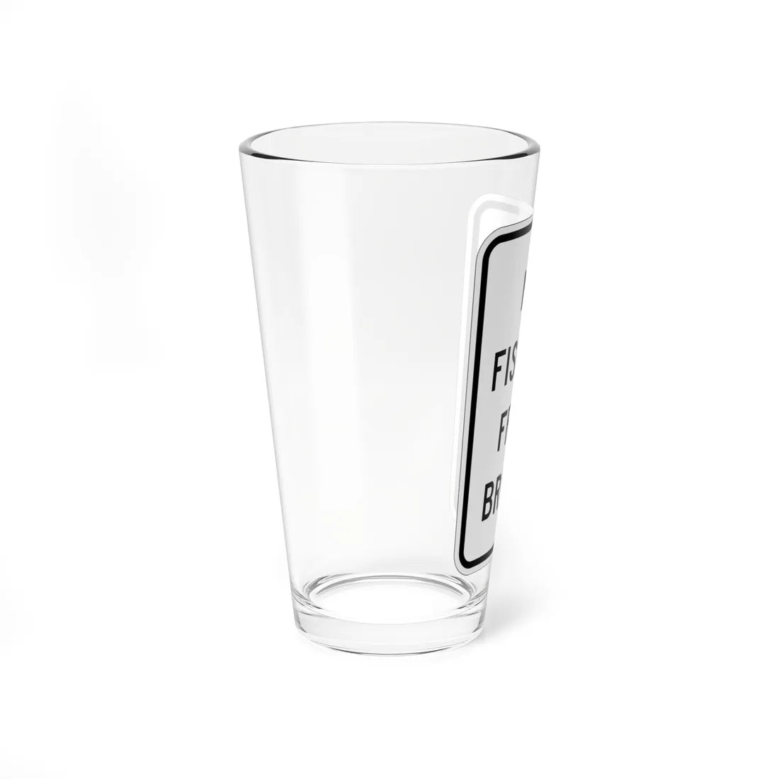 MUTCD-MI R7-17 (Michigan) (Road Sign) Pint Glass 16oz - Go Mug Yourself
