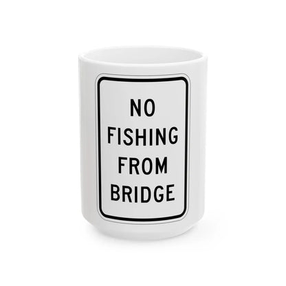 MUTCD-MI R7-17 (Michigan) (Road Sign) White Coffee Mug 15oz - Go Mug Yourself