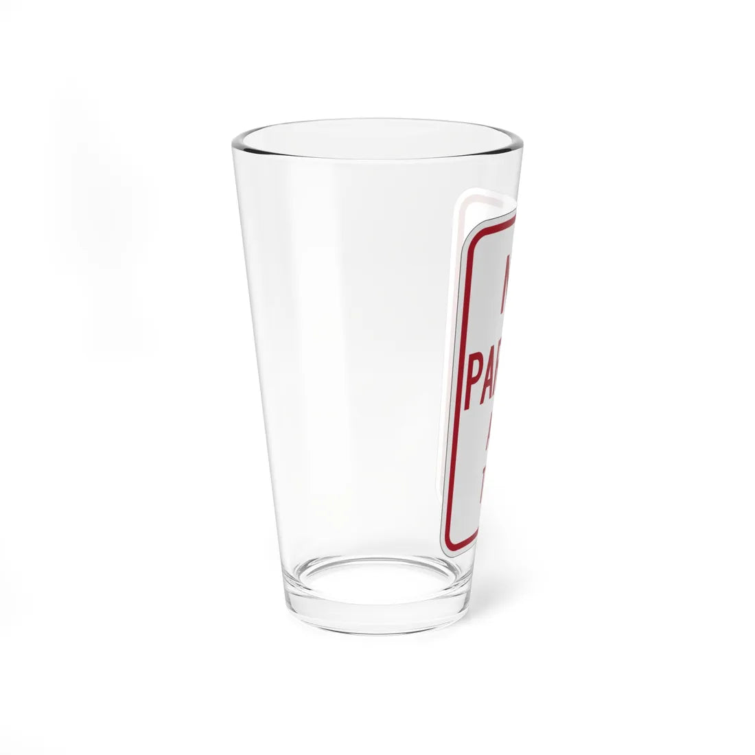 MUTCD-MI R7-1a (Michigan) (Road Sign) Pint Glass 16oz - Go Mug Yourself