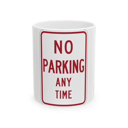 MUTCD-MI R7-1a (Michigan) (Road Sign) White Coffee Mug 11oz - Go Mug Yourself