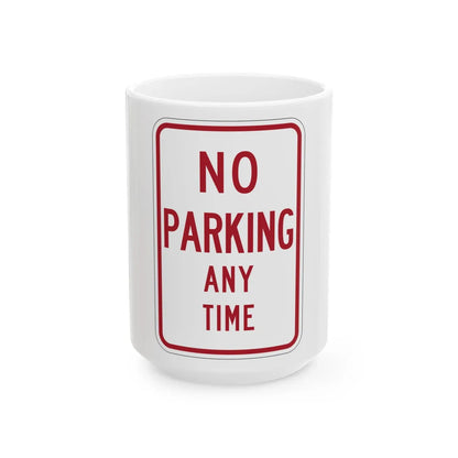 MUTCD-MI R7-1a (Michigan) (Road Sign) White Coffee Mug 15oz - Go Mug Yourself