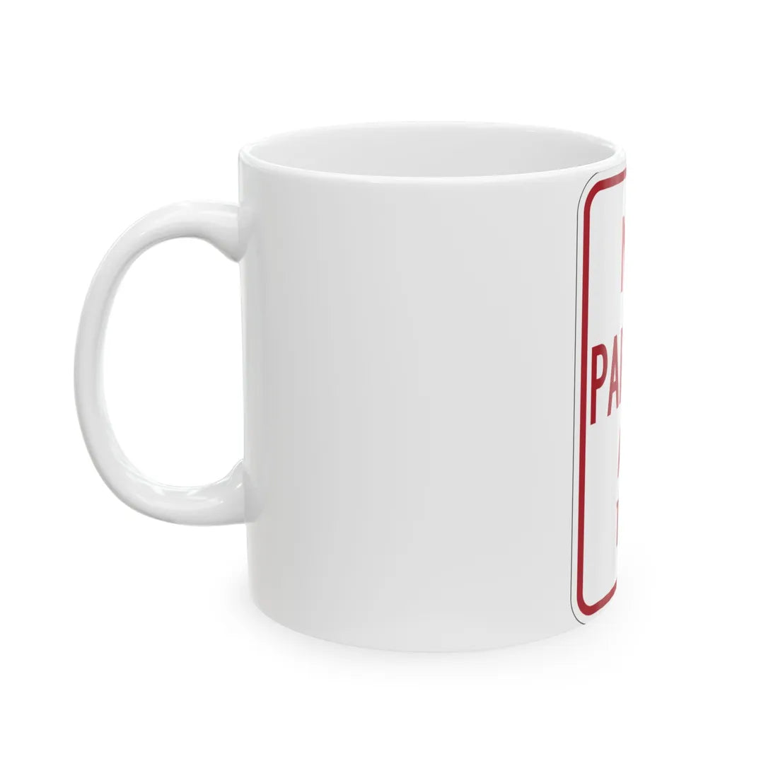 MUTCD-MI R7-1a (Michigan) (Road Sign) White Coffee Mug - Go Mug Yourself