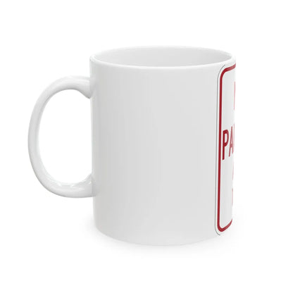 MUTCD-MI R7-1a (Michigan) (Road Sign) White Coffee Mug - Go Mug Yourself