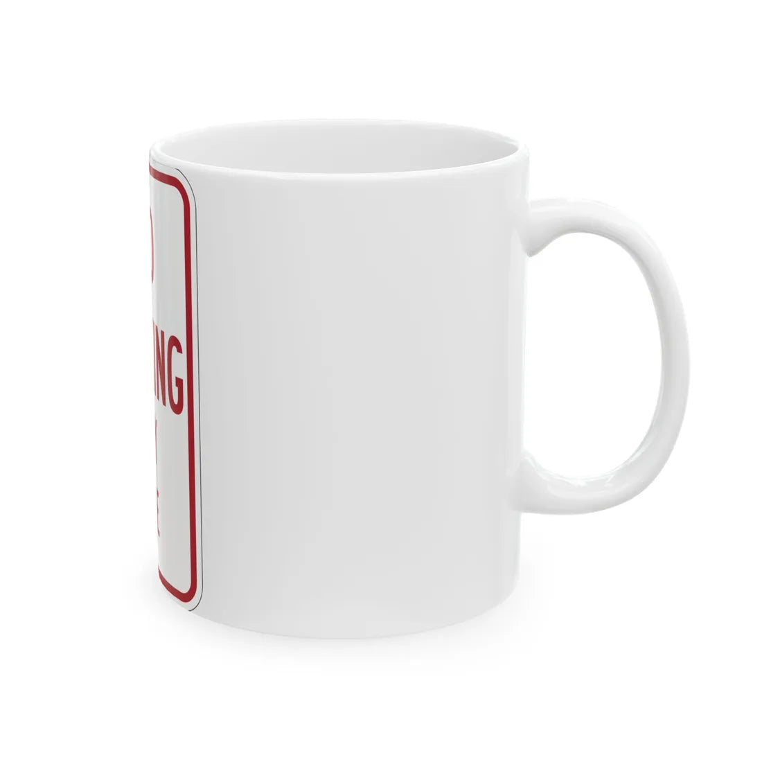 MUTCD-MI R7-1a (Michigan) (Road Sign) White Coffee Mug - Go Mug Yourself