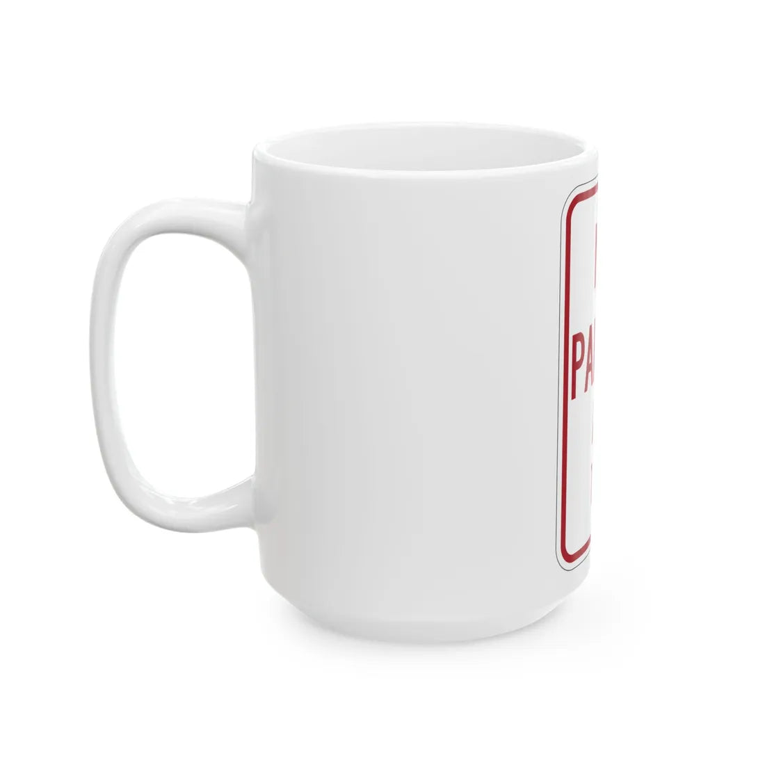 MUTCD-MI R7-1a (Michigan) (Road Sign) White Coffee Mug - Go Mug Yourself