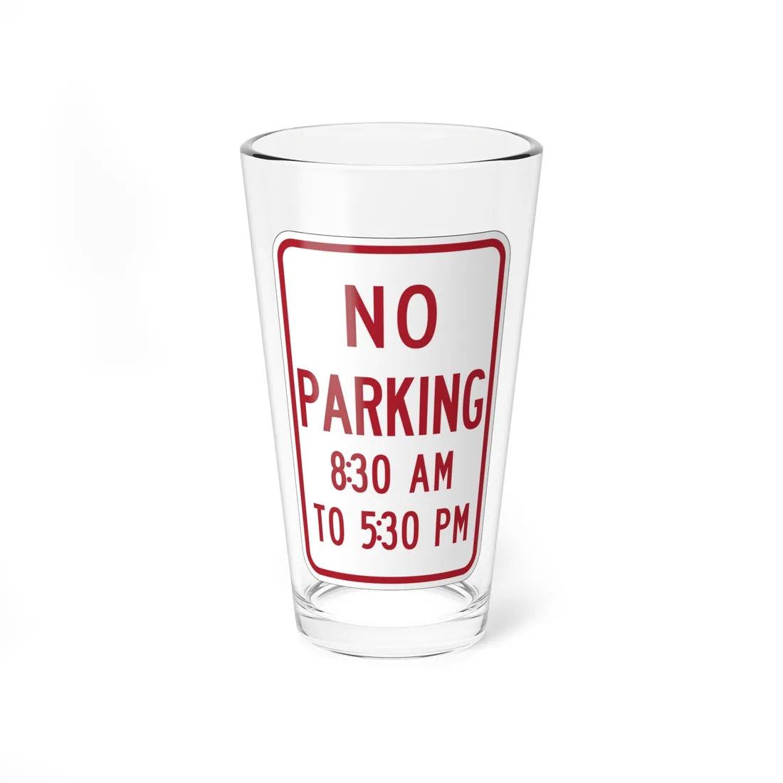 MUTCD-MI R7-2b (Michigan) (Road Sign) Pint Glass 16oz 16oz - Go Mug Yourself
