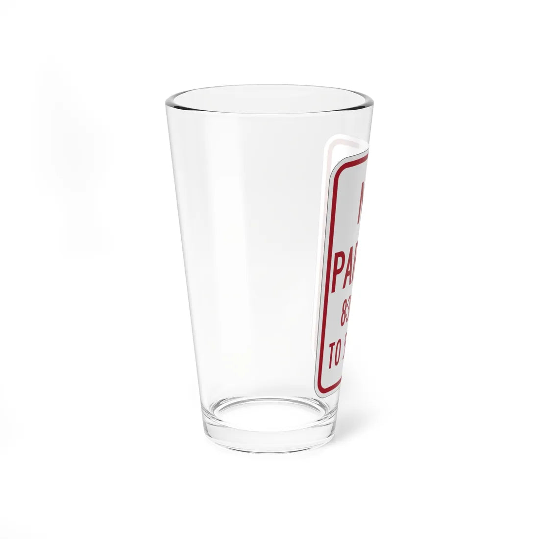MUTCD-MI R7-2b (Michigan) (Road Sign) Pint Glass 16oz - Go Mug Yourself