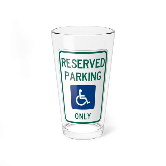 MUTCD-MI R7-8 (Michigan) (Road Sign) Pint Glass 16oz 16oz - Go Mug Yourself