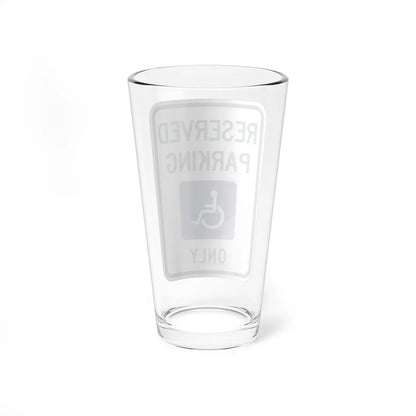 MUTCD-MI R7-8 (Michigan) (Road Sign) Pint Glass 16oz - Go Mug Yourself