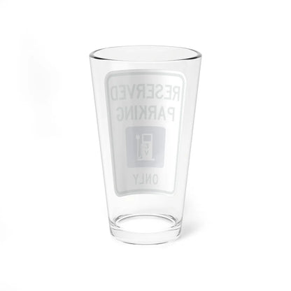 MUTCD-MI R7-8c (Michigan) (Road Sign) Pint Glass 16oz - Go Mug Yourself