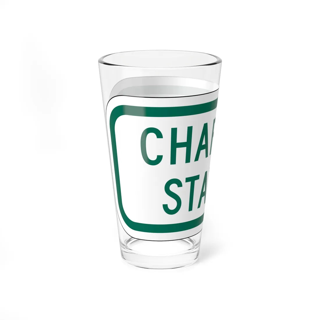 MUTCD-MI R7-8cP (Michigan) (Road Sign) Pint Glass 16oz - Go Mug Yourself