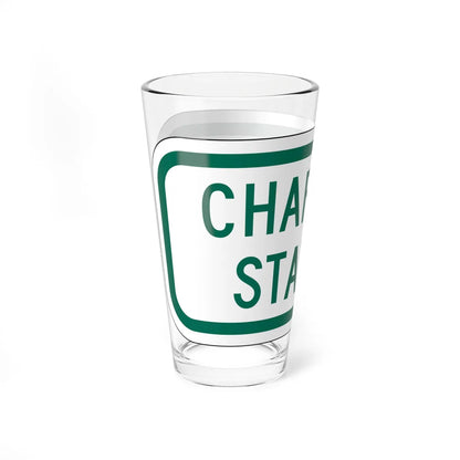 MUTCD-MI R7-8cP (Michigan) (Road Sign) Pint Glass 16oz - Go Mug Yourself
