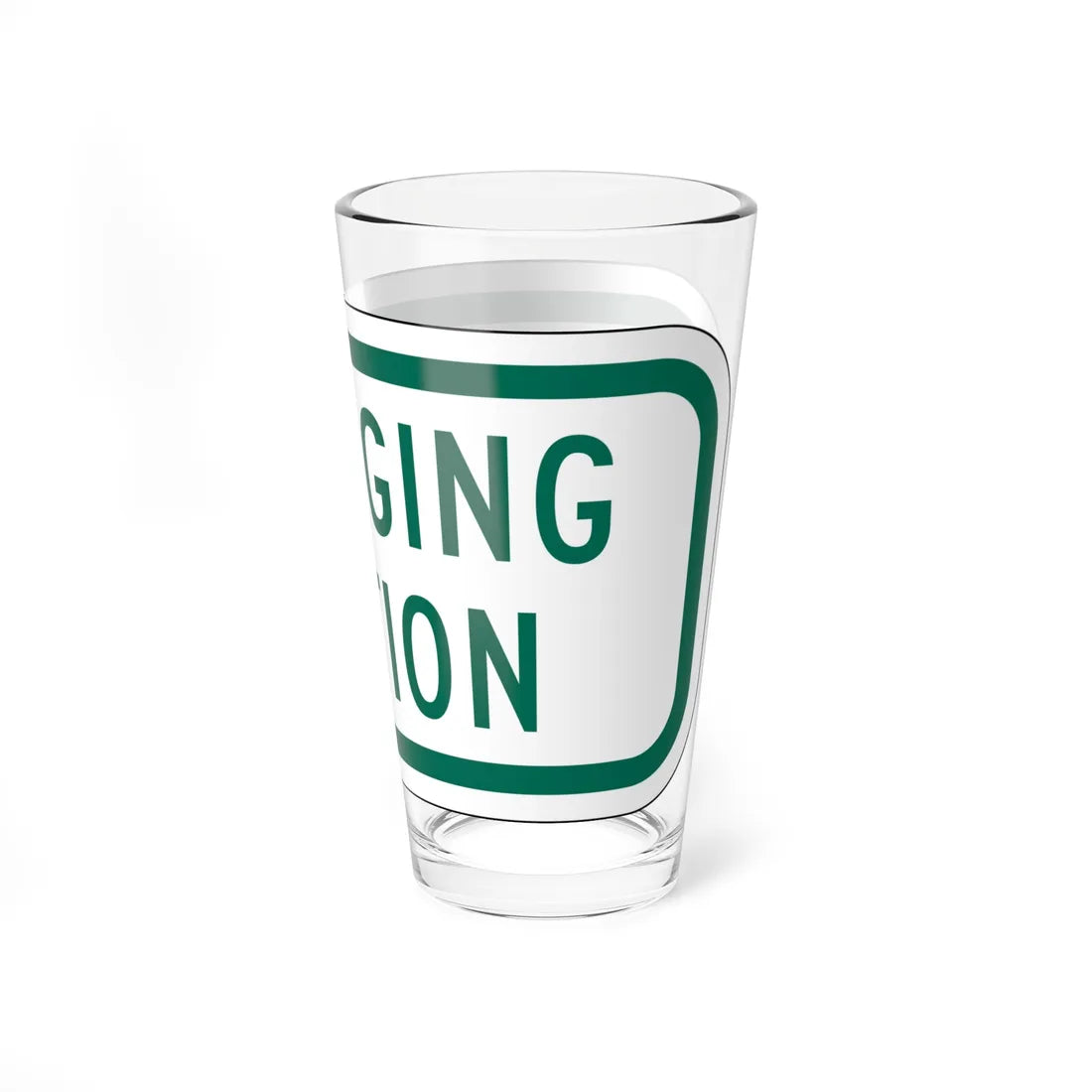 MUTCD-MI R7-8cP (Michigan) (Road Sign) Pint Glass 16oz - Go Mug Yourself