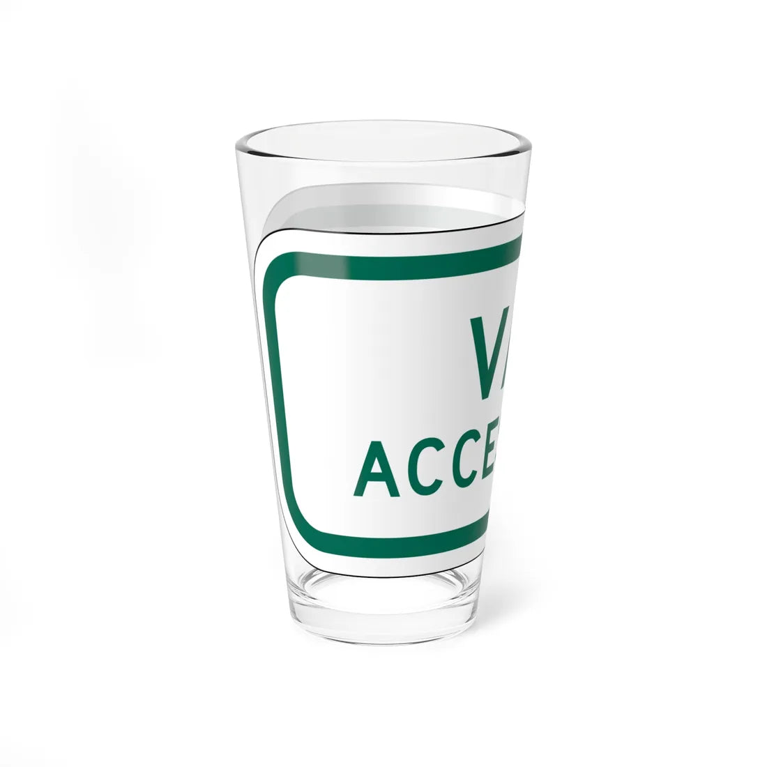 MUTCD-MI R7-8P (Michigan) (Road Sign) Pint Glass 16oz - Go Mug Yourself