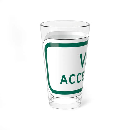 MUTCD-MI R7-8P (Michigan) (Road Sign) Pint Glass 16oz - Go Mug Yourself