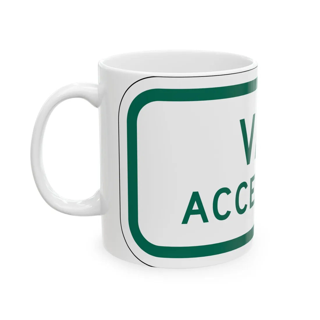 MUTCD-MI R7-8P (Michigan) (Road Sign) White Coffee Mug - Go Mug Yourself