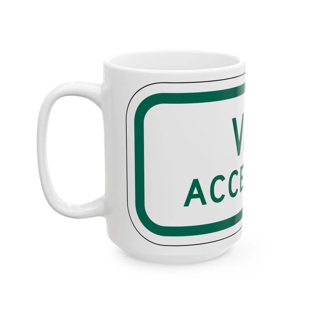 MUTCD-MI R7-8P (Michigan) (Road Sign) White Coffee Mug - Go Mug Yourself