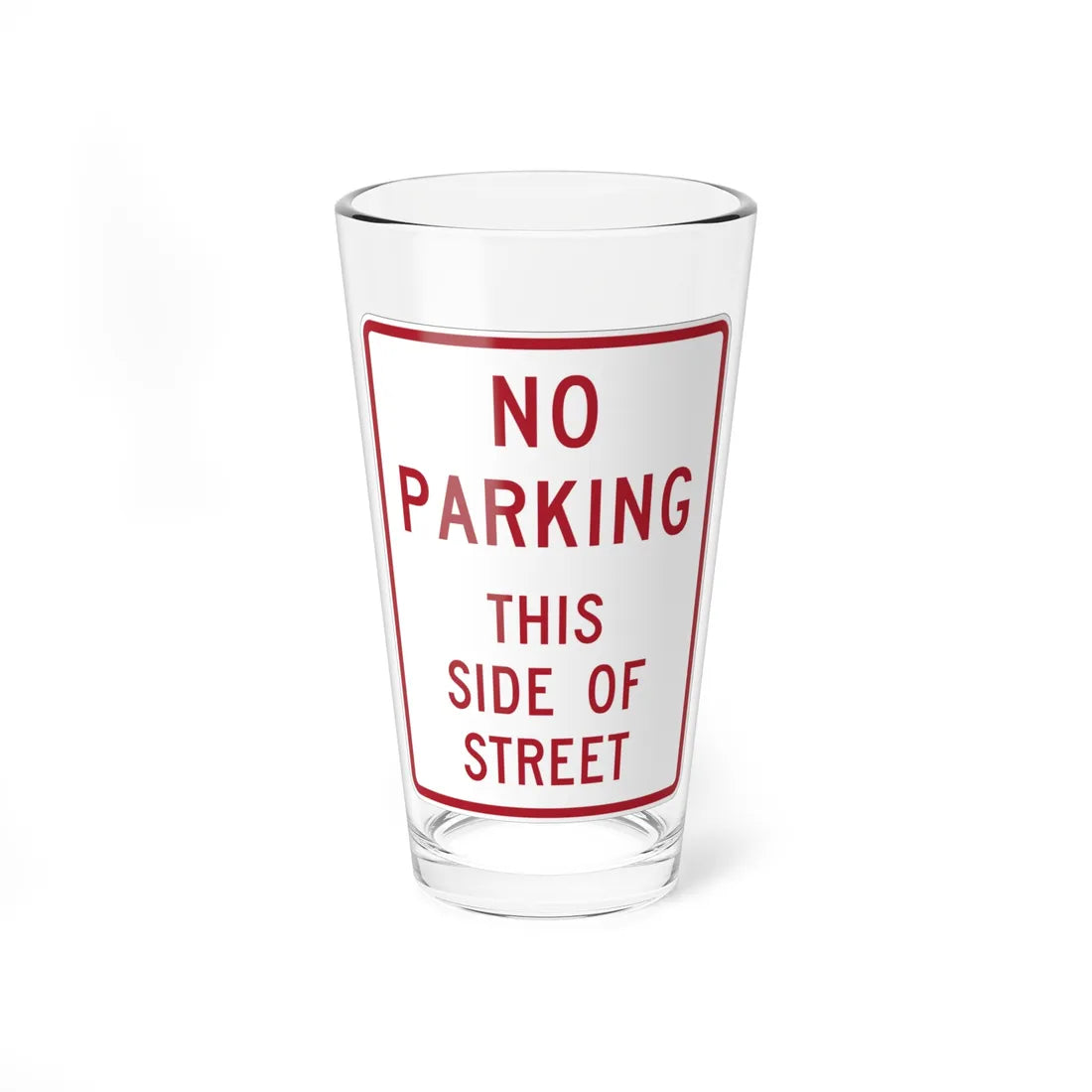 MUTCD-MI R8-20 (Michigan) (Road Sign) Pint Glass 16oz 16oz - Go Mug Yourself