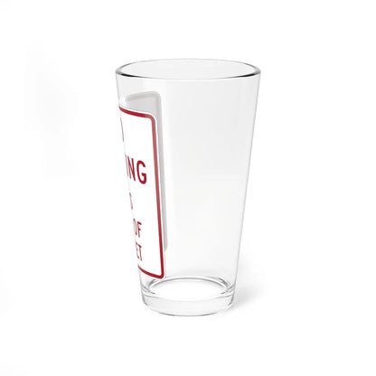 MUTCD-MI R8-20 (Michigan) (Road Sign) Pint Glass 16oz - Go Mug Yourself