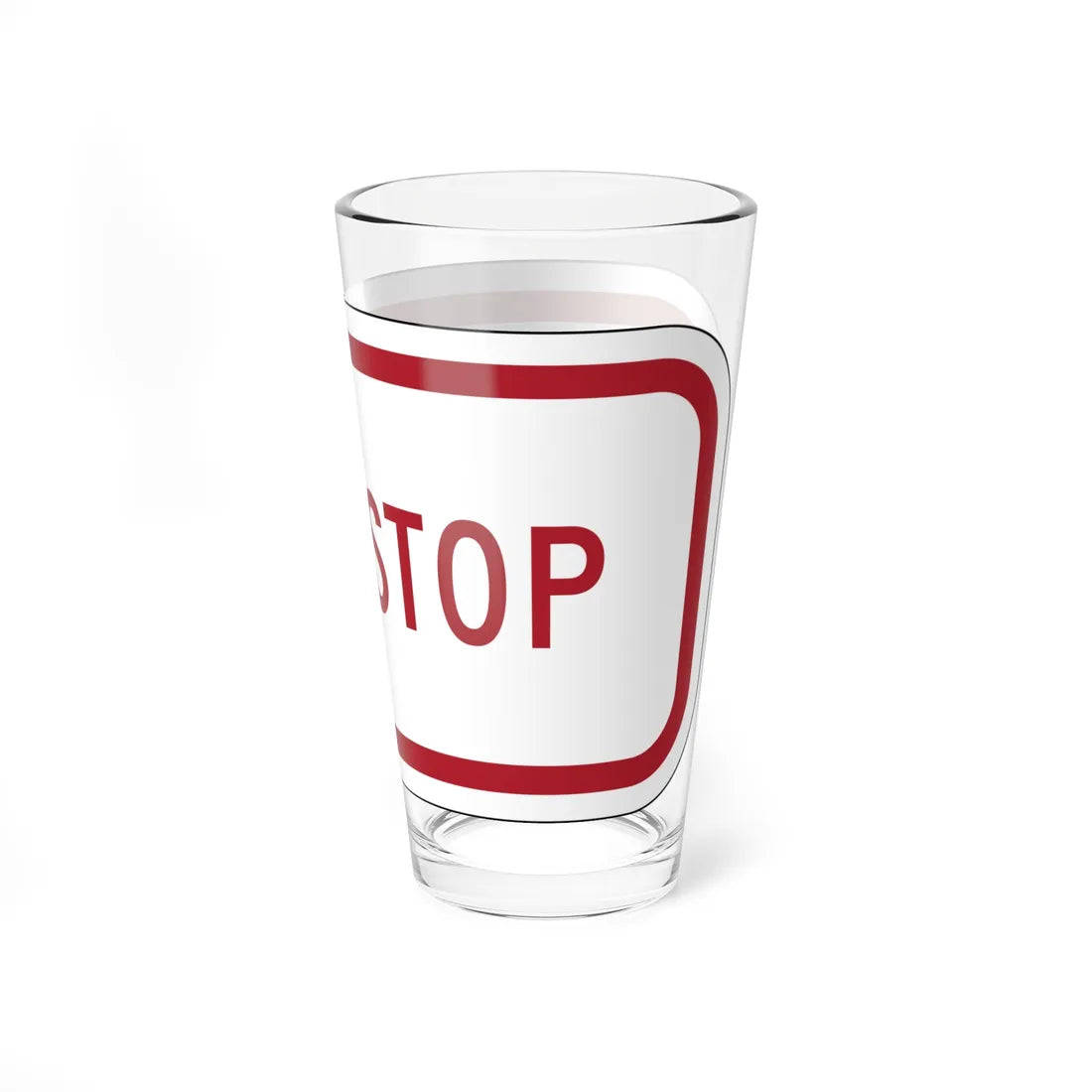 MUTCD-MI R8-3iP (Michigan) (Road Sign) Pint Glass 16oz - Go Mug Yourself