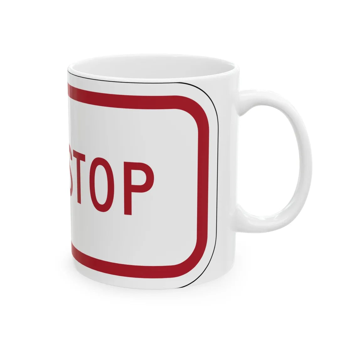 MUTCD-MI R8-3iP (Michigan) (Road Sign) White Coffee Mug - Go Mug Yourself