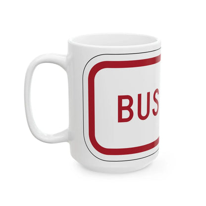 MUTCD-MI R8-3iP (Michigan) (Road Sign) White Coffee Mug - Go Mug Yourself