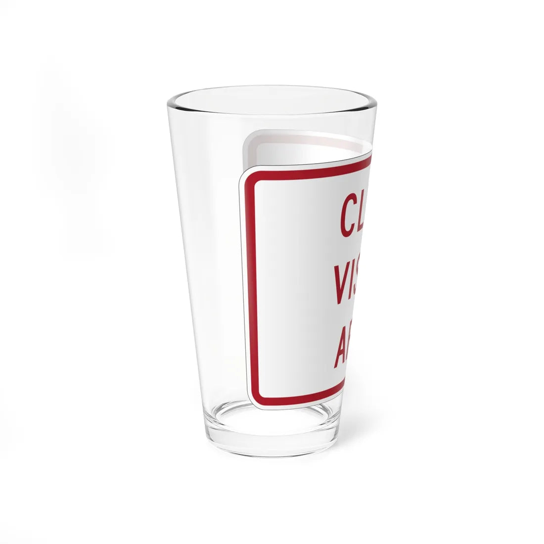 MUTCD-MI R8-3jP (Michigan) (Road Sign) Pint Glass 16oz - Go Mug Yourself