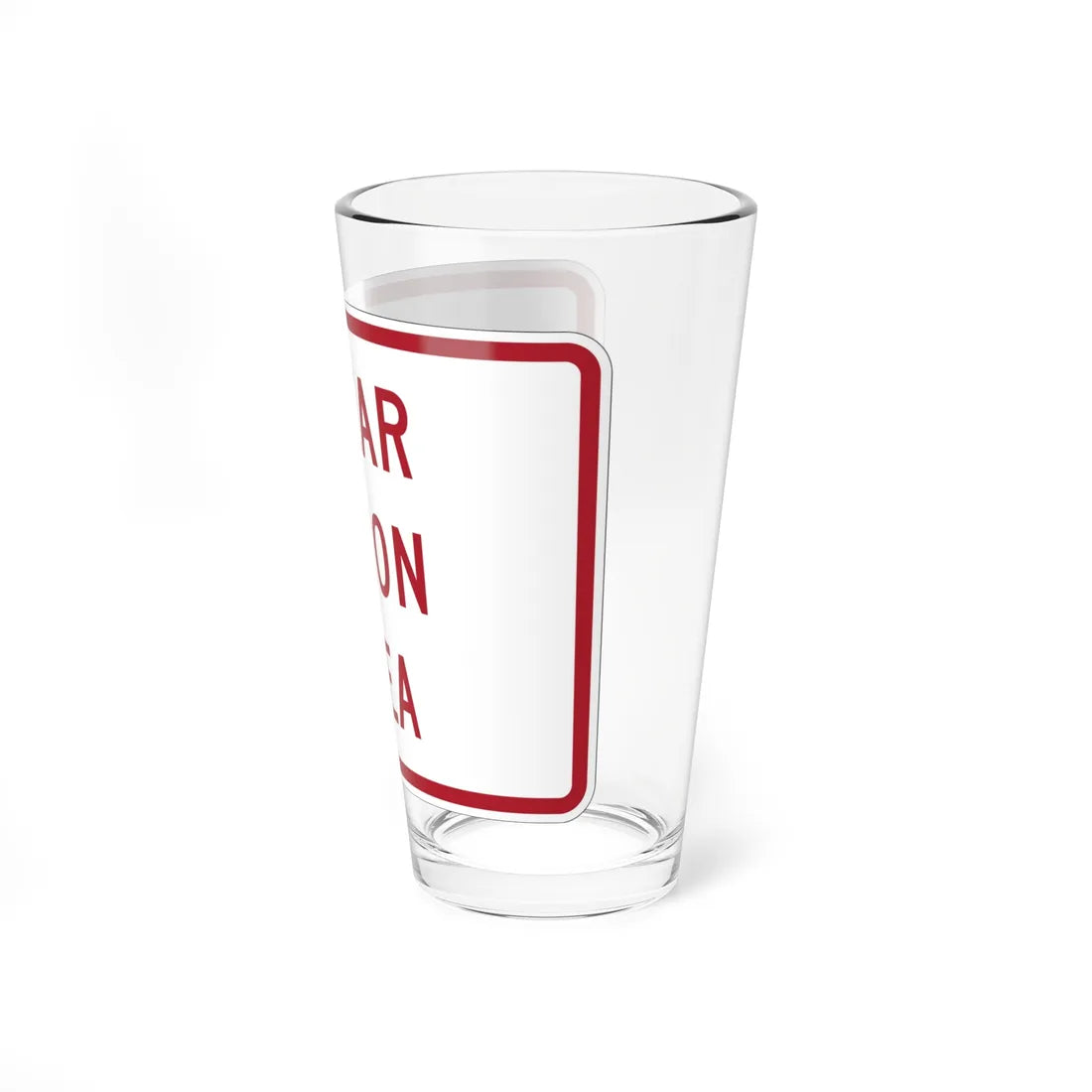MUTCD-MI R8-3jP (Michigan) (Road Sign) Pint Glass 16oz - Go Mug Yourself